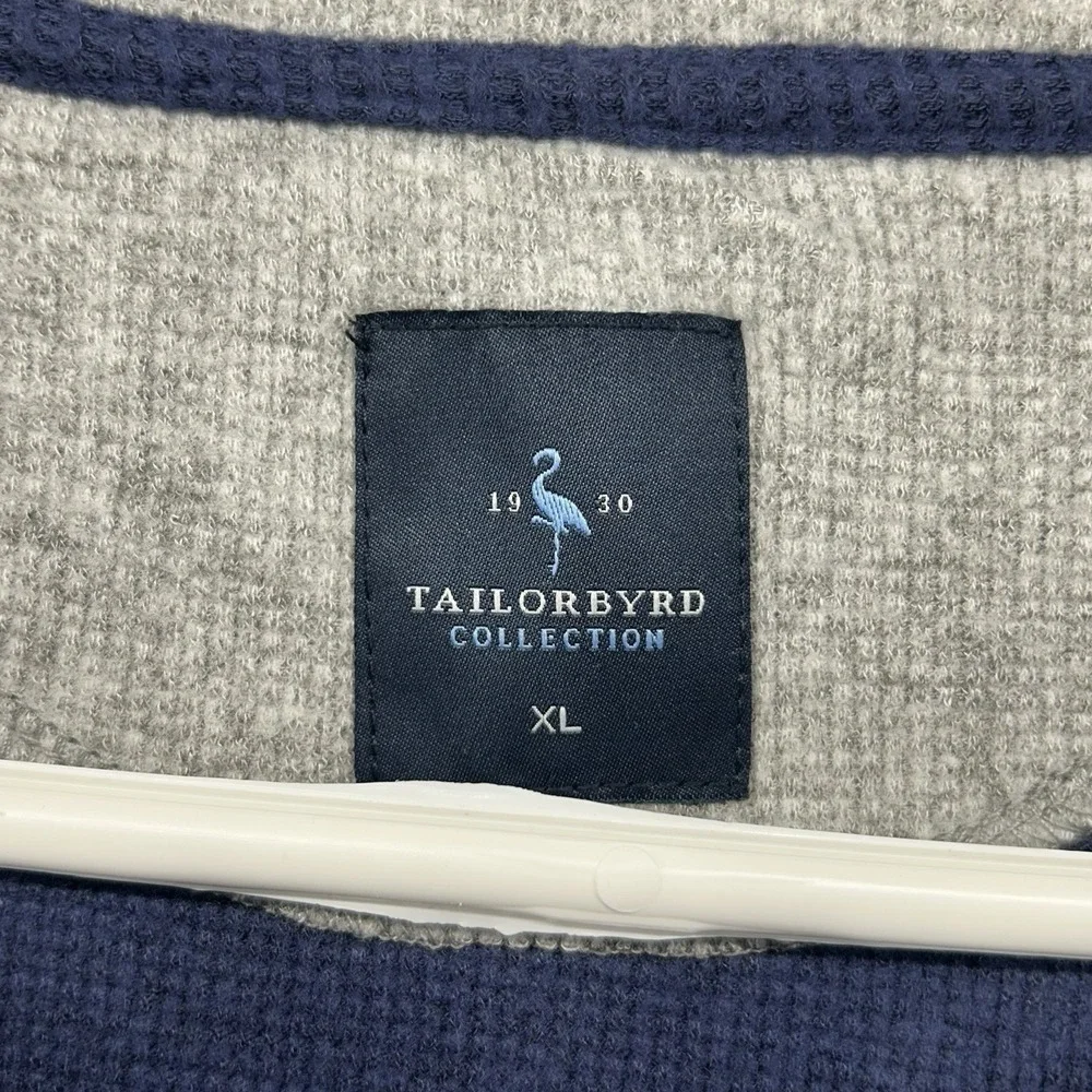 Tailorbyrd Collection 1/4 Zip Sweater Men Size XL Navy Blue NEW